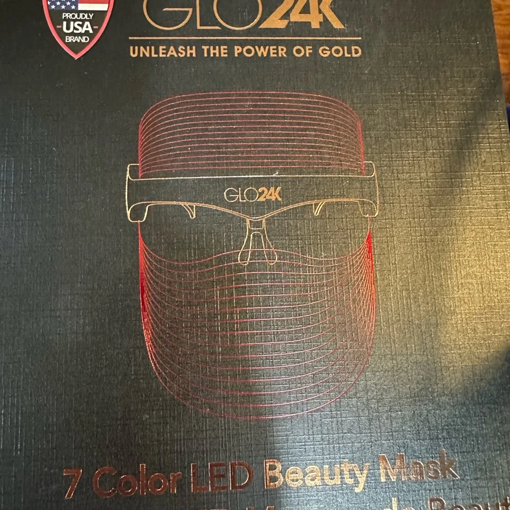 Gold LED Beauty Mask seven different colors ￼
